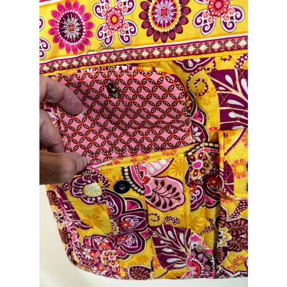 Vera Bradley Tall Zip Tote Bali Gold Retired - Picture 3 of 9